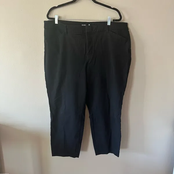 Old Navy High-Waisted Pixie Skinny Ankle Pants Black Jack Size 20 SHORT - Image 2