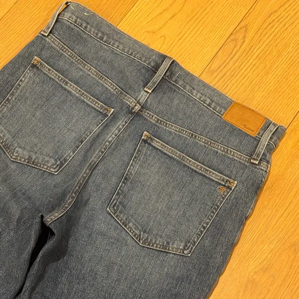 🍁 Madewell The Perfect Vintage Jean in Blue, Size 31, Straight Leg, High Waist - Image 8