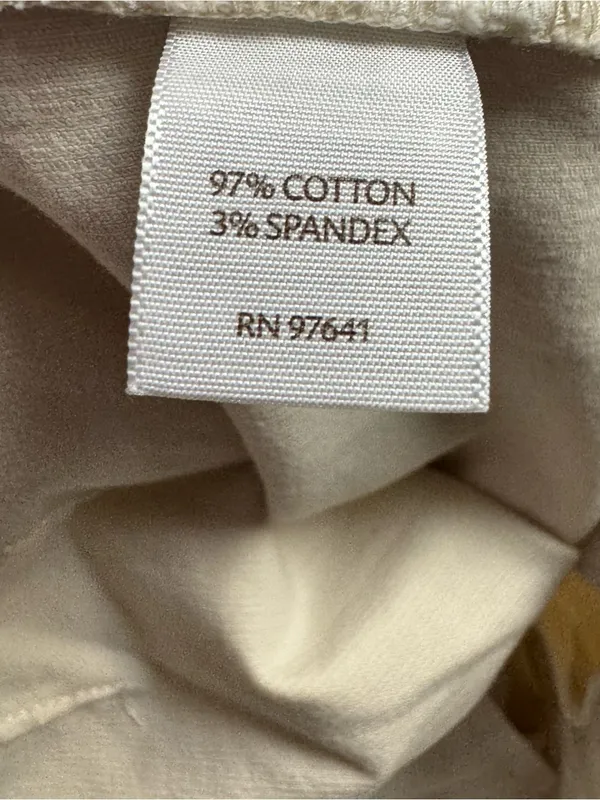 J Jill Corduroy Straight Leg Pants Cream Size 10 Petite - Image 7