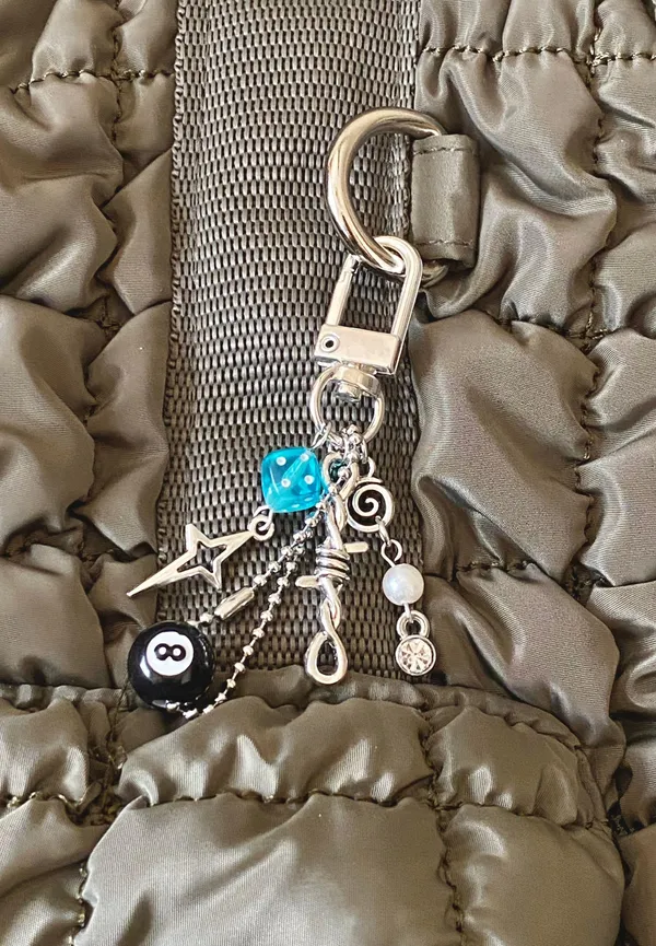 Handmade grunge funky y2k bag charm/accessory/key chain🖤 - Image 3