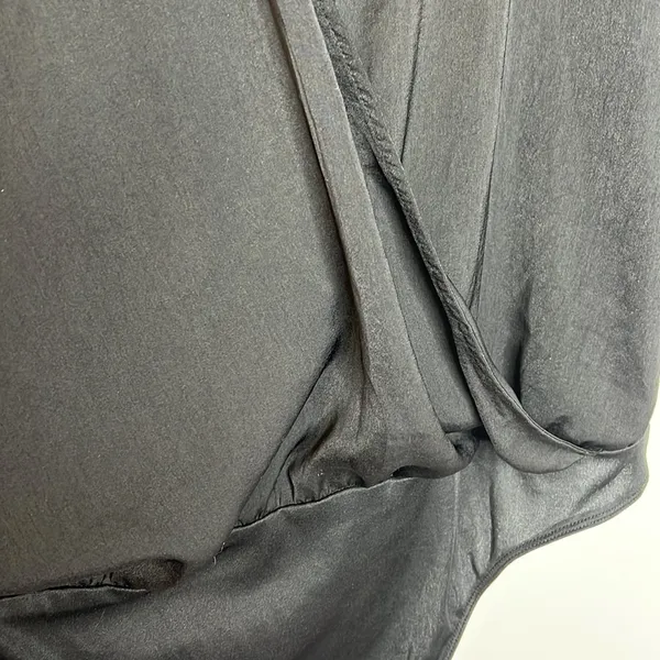 NWT  Black Faux Wrap BodySuit - Image 8
