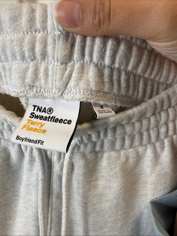 Aritzia TNA Sweatfleece Terry Fleece Boyfriend Fit S - Image 4