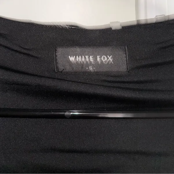 White Fox Boutique Night Lights Embellished Long Sleeve Top Black - Image 6