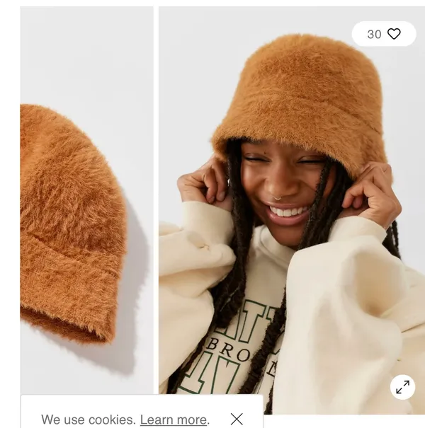 Urban Outfitters black faux fur bucket hat - Image 5
