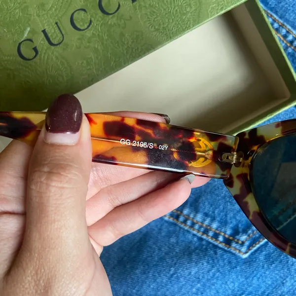 Vintage Gucci Brown Sunglasses - Image 5