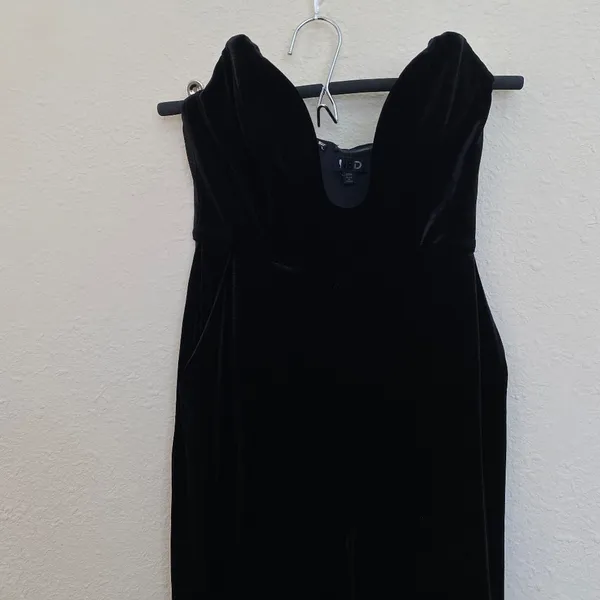 NBD x revolve black‎ strapless velvet jumpsuit NBD Kona Jumpsuit Black size XXS - Image 4