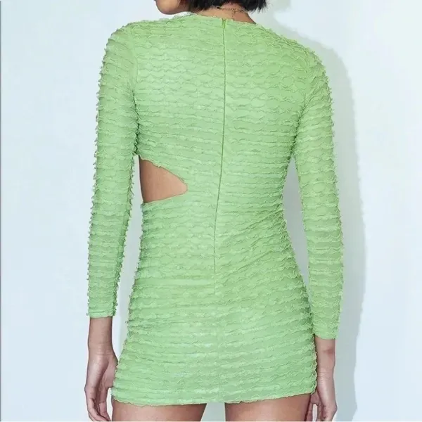 Angela mini dress princess polly‎ Size 6 Green St Patrick’s cutout NWT 0279 - Image 2
