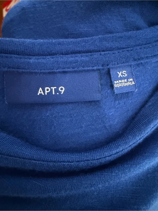 Blue tie front top - Image 3