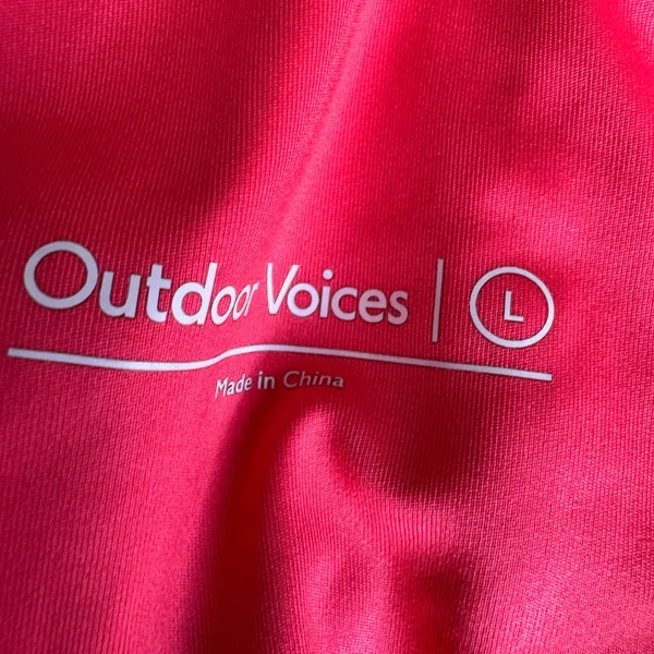 Outdoor Voices The Exercise Dress Pink Activewear Bodysuit Liner OV114W Large - Image 3
