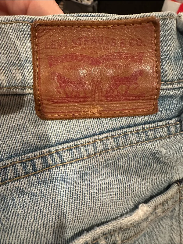 Levis cutoff Shorts Blue Denim Women's 27 - Image 10