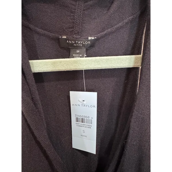 Ann Taylor Crossover Halter Knit Dress Gray NWT Sz S - Image 3