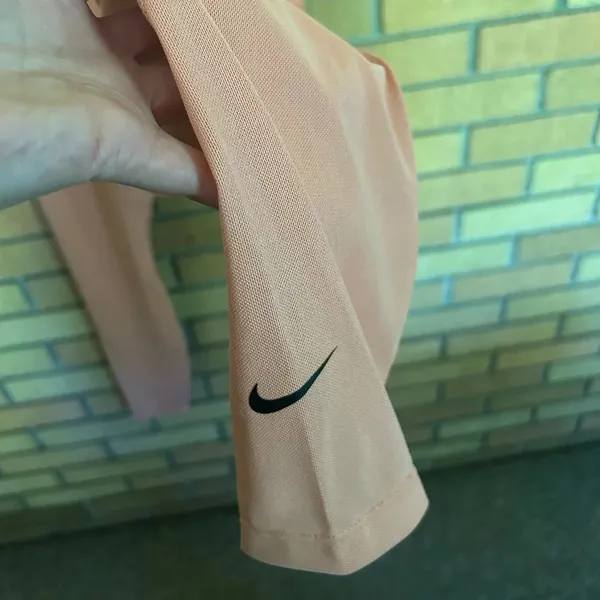Nike Dri-Fit Blush Pink Athletic Gym Leggings Mesh Bottoms Size Small - Image 4