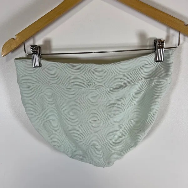 Calia Mint Green Textured Wave Bikini Set Top M Bottom S Swimsuit 2‎ Piece - Image 9