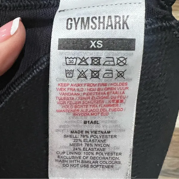Gymshark black sports bra xs - Image 5