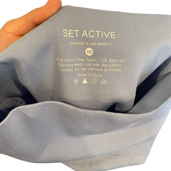 SET Active Sculptflex Seamless Active Leggings In Blue - Image 8