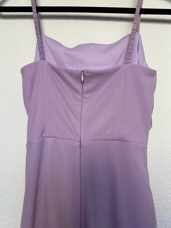 Lilac purple wedding guest dress - Image 5