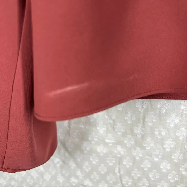Amanda Uprichard‎ Orange Brown Twist Front Top - Image 2