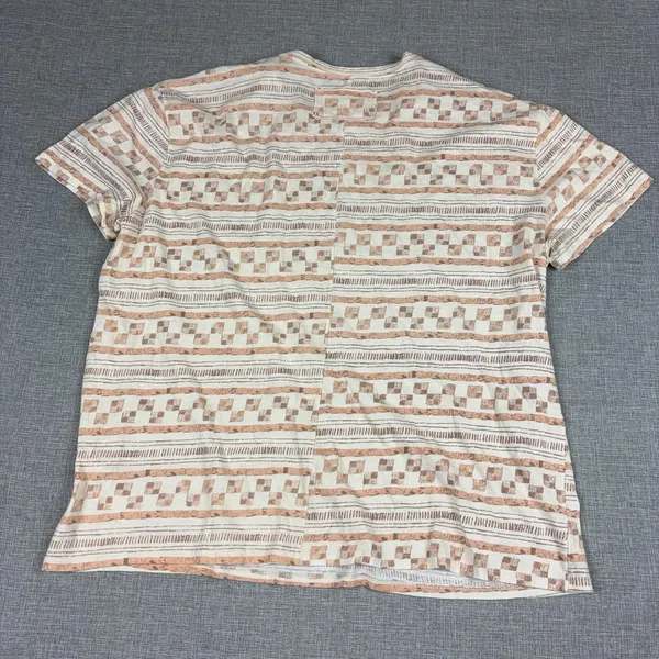 We The Free People T-Shirt Womens XS White Striped Crew Neck Short Sleeve Jersey - Image 7