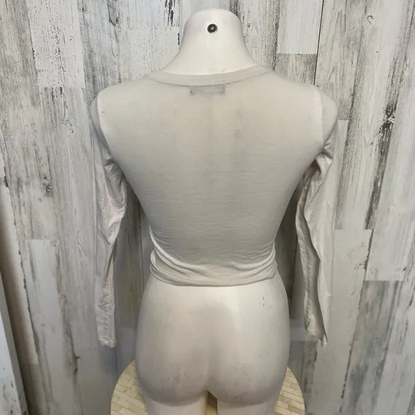 Long sleeve crop top White Size M - Image 4