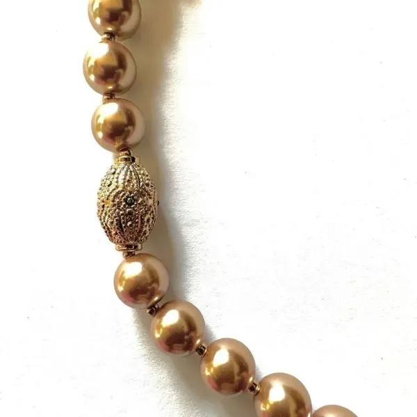 NWT Avon vintage gold tone beaded necklace - Image 10