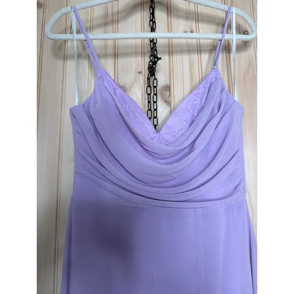 NWT Lulus Notorious Poise Lavender Sleeveless Cowl Neck Maxi Dress Bridesmaid S - Image 4