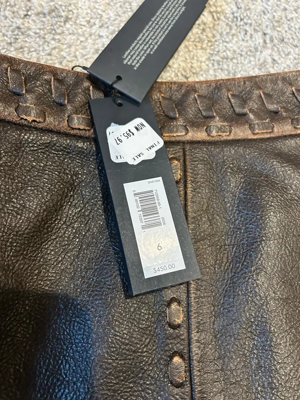 Banana Republic Leather Skirt - Image 4