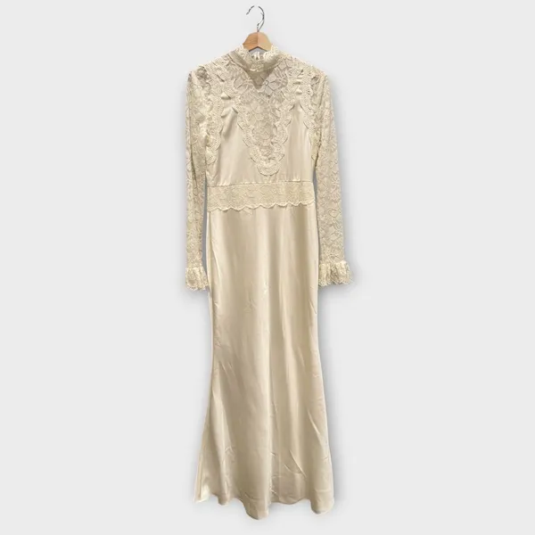 Elliatt Margot Lace Inset Long Sleeve Gown Size Medium - Image 7