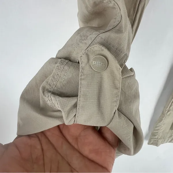Columbia PFG Lightweight Nylon Roll‎ Tab Adjustable Straight Leg Pants Size 8 - Image 5