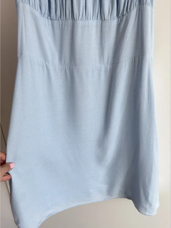 Sunday Best Delilah Dress Sky Blue ECOVERO Mini Dress Size M Aritzia - Image 6