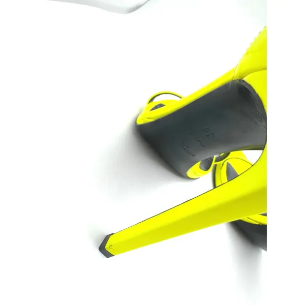 Saint Laurent Amber Fluo Yellow Ankle Strap Sandals YSL Heels size EU 36 - Image 7