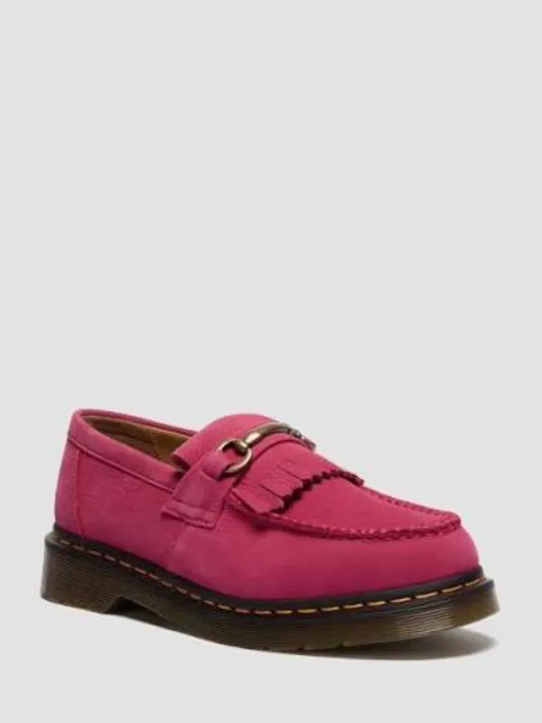 Dr. Martens Adrian Snaffle Loafers Fuchsia Pink Womens Size 10 Nubuck NWOB - Image 9