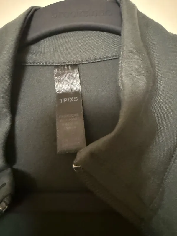 Zip up athletic jacket Green Size XS - Image 2