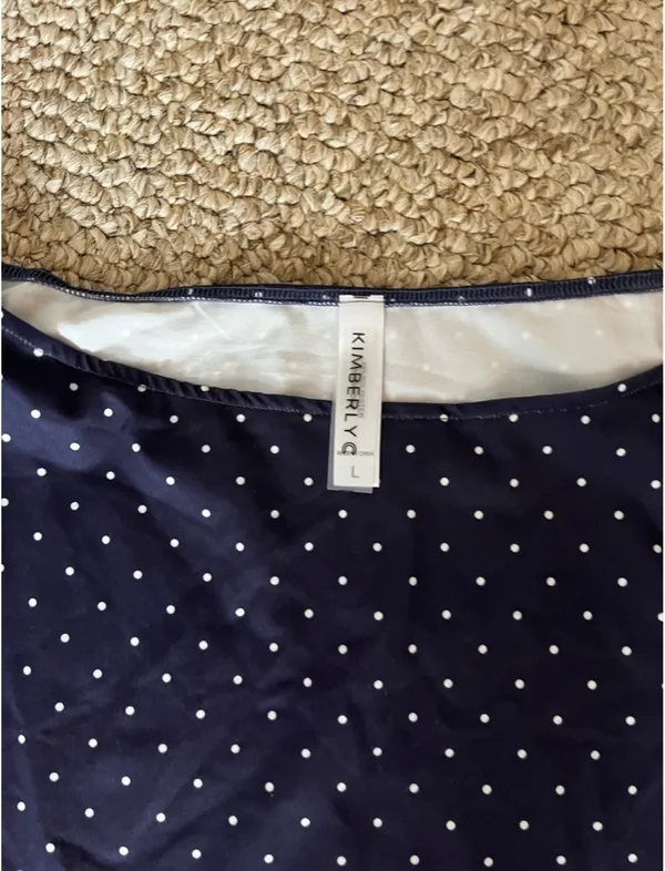 Kimberly Women’s Long Sleeve Polka Dot Top - Image 2