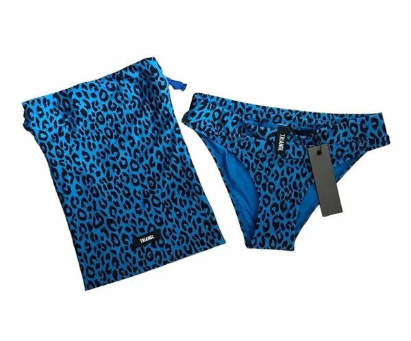 Maci Blue Leopard Bikini bottom w/bag Size Xs NWT - Image 3