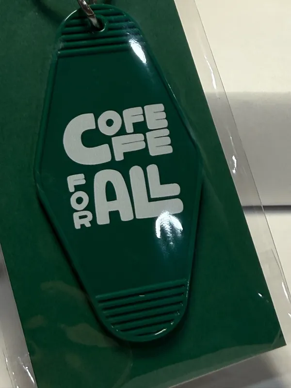 Starbucks Motel Keychain “Coffee For All” Green New Sealed - Image 3