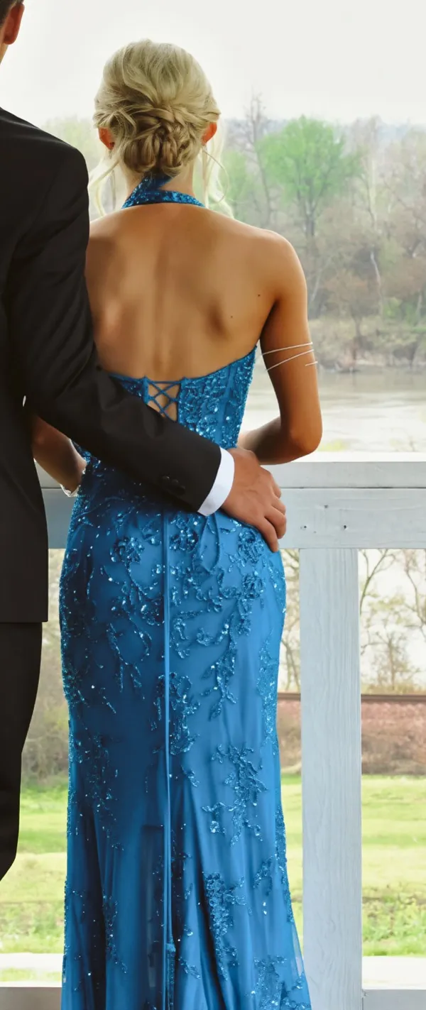 Ammara Prom Dress Blue Size 00 - Image 2