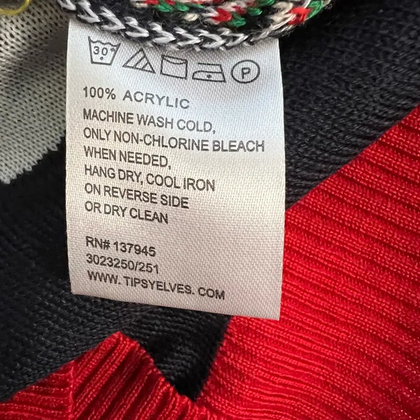 Tipsy Elves Red and White Sweater - Image 7