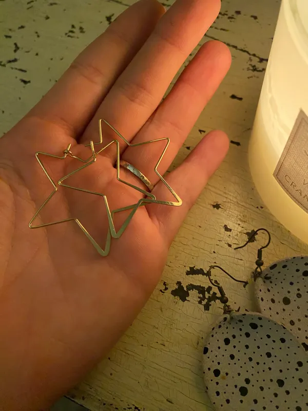 Gold Star Earrings - Image 2