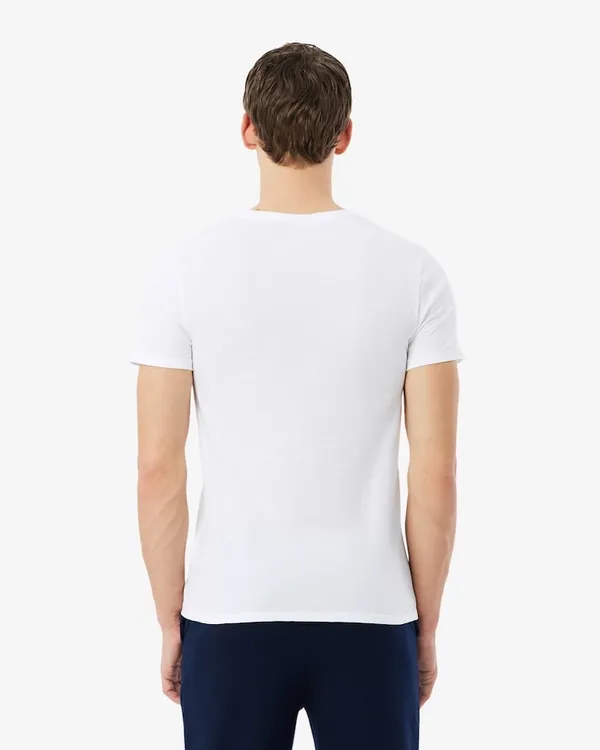 Lacoste Men’s Slim Fit V-Neck Undershirt - Image 3