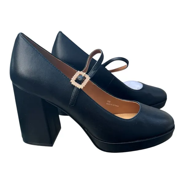 Lisa Vicky Bobble 9M Black Sheep Napa Chunky High Heel Mary Jane‎ Platform Pumps - Image 10