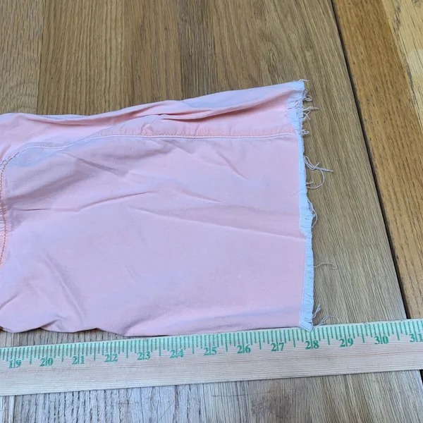 American Eagle Womens Pink Baggy Wide Leg Cargo Pants Raw Hem Size 2‎ Stretch - Image 4