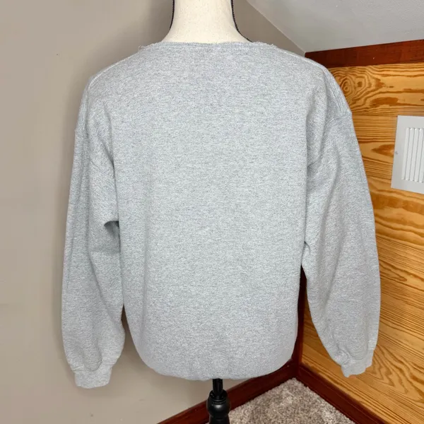 Fanatics LA Tech Louisiana Tech Bulldog Sweatshirt Medium Gray Crewneck Pullover - Image 2
