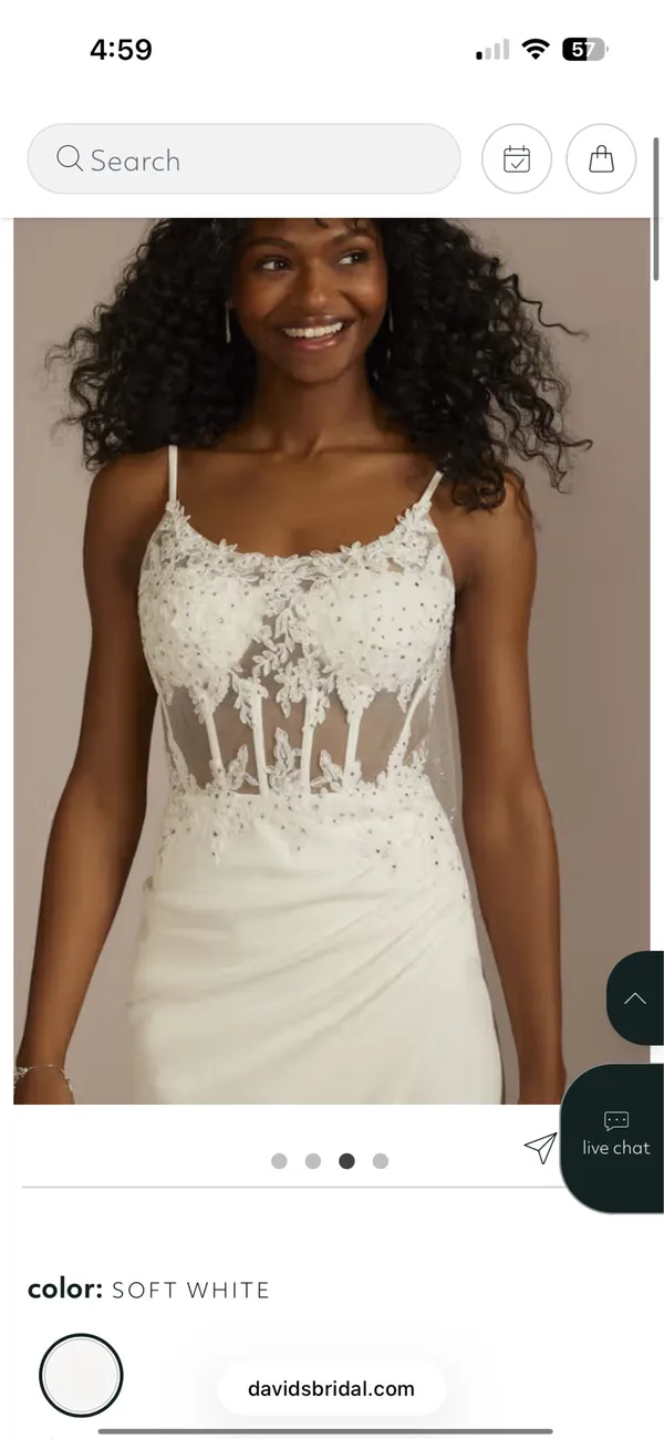 David’s Bridal Wedding Dress - Image 3