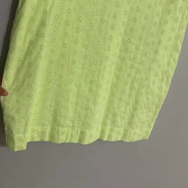 J. Crew Eyelet Shirtdress green size 2 - Image 3