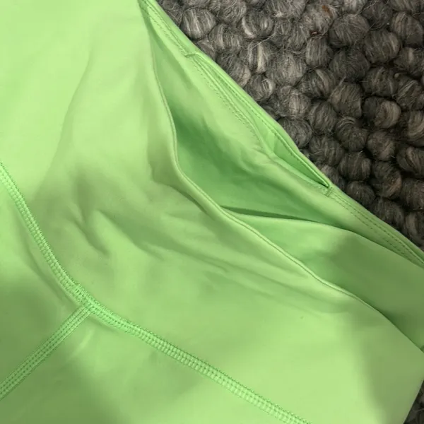 Free People Neon‎ Green Criss Cross Waist Leggings - Image 3