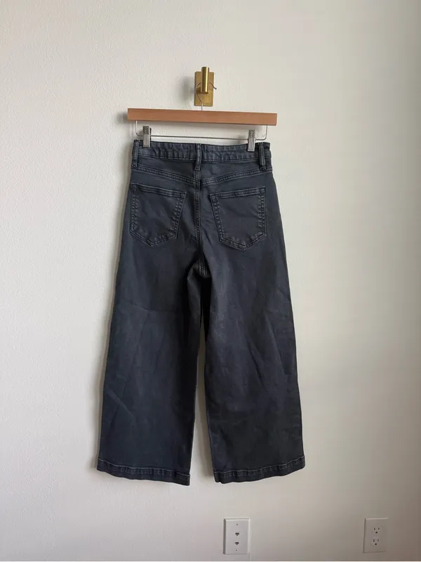 Bohme Atzi Wide Leg Jeans Charcoal Grey High Rise Women’s Size 26 - Image 9