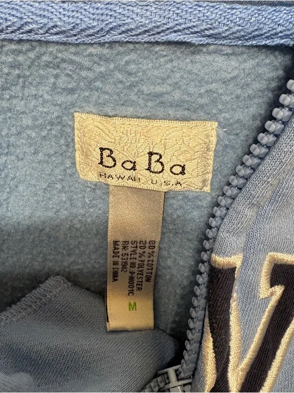 Blue Hawaii Hoodie Size M - Image 4