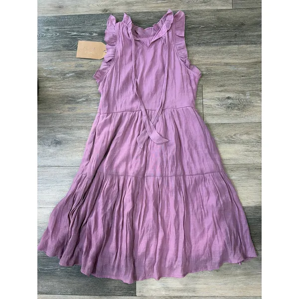 Listicle Lavender Tiered Maxi Dress Women’s Small NWT Short Sleeve - Image 7