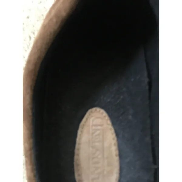 Lands' End Adult Unisex Suede Leather Clogs Shoes Size 8 Brown - Image 9