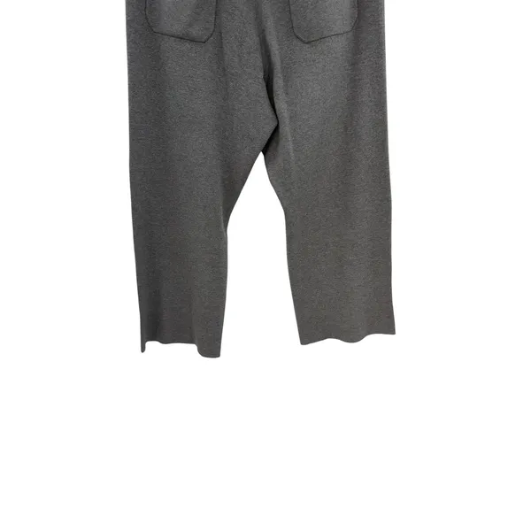 Anthropologie Maeve Colette Sweater Knit‎ Wide Leg Crop Pants Gray Size XL - Image 10